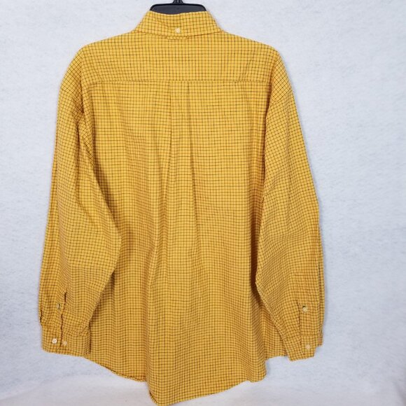 LOT OF 2 TOMMY HILFIGER Button Collar L/S Casual Shirts Yellow XL ~ 4488 - Picture 5 of 13